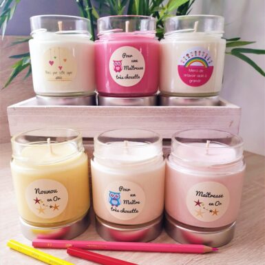 Bougies maitresse, maitre et nounou