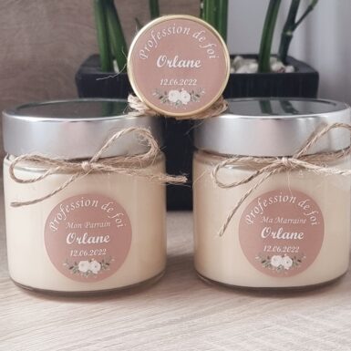 Bougie personnalisée