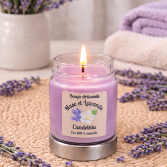 Bougie Musc et Lavande - Classique