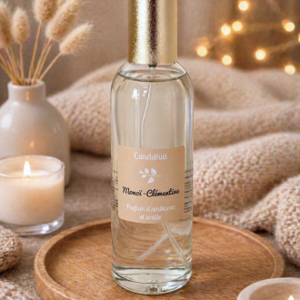 Parfum d'ambiance et textile Monoï Clémentine
