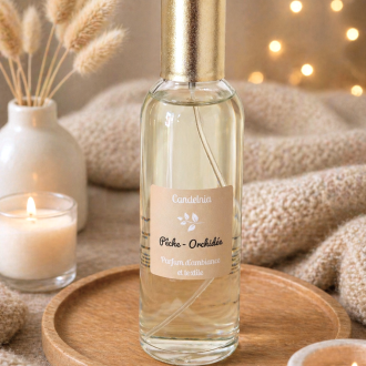 Parfum d'ambiance et textile Pêche Orchidée