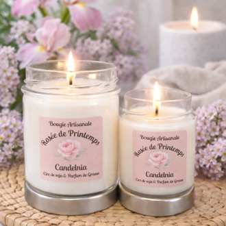 Bougie Rosée de Printemps